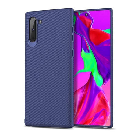 Gigapack Samsung Note 10 Gigapack szilikon telefonvédő ütésállóság, csíkos, SÖTÉTKÉK