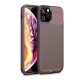 Gigapack iPhone 11 Pro Gigapack szilikon telefonvédő ütésállóság, karbon minta, BARNA