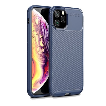 Gigapack iPhone 11 Pro Gigapack szilikon telefonvédő ütésállóság, karbon minta, SÖTÉTKÉK