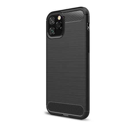 Gigapack iPhone 11 Pro Gigapack szilikon telefonvédő ütésállóság, karbon minta, FEKETE