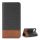 Gigapack iPhone 11 Pro Gigapack tok álló, bőr hatású FLIP, textil hatás, FEKETE/BARNA
