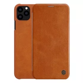  Nillkin iPhone 11 Pro NILLKIN QIN tok álló, bőr hatású FLIP, kártyazseb, BARNA