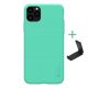Nillkin iPhone 11 Pro NILLKIN SUPER FROSTED műanyag telefonvédő gumírozott, érdes felület + asztali tartó, CYAN