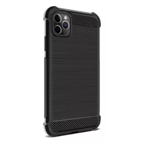   Imak iPhone 11 Pro IMAK VEGA szilikon telefonvédő ütésállóság, karbon minta, FEKETE