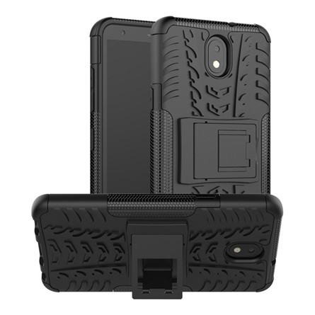 Gigapack LG K30 2019 Gigapack Defender szilikon telefonvédő ütésállóság, autógumi, FEKETE
