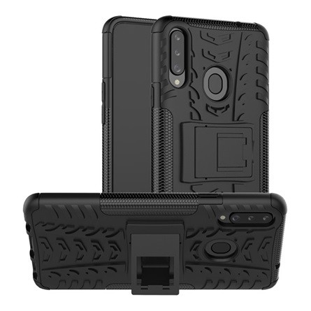 Gigapack Samsung A20s Gigapack Defender szilikon telefonvédő ütésállóság, autógumi, FEKETE
