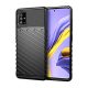 Gigapack Samsung A51 Gigapack szilikon telefonvédő ütésállóság, dombor minta, FEKETE
