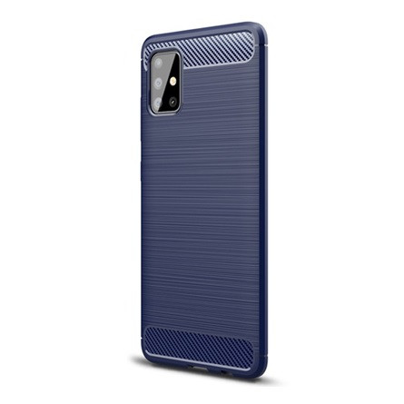 Gigapack Samsung A51 Gigapack szilikon telefonvédő ütésállóság, karbon minta, SÖTÉTKÉK