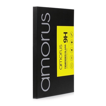 Amorus Samsung A51 AMORUS képernyővédő üveg 2.5D, 9H, FEKETE