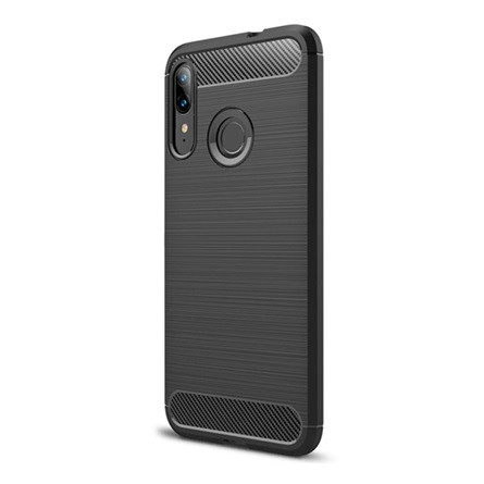 Gigapack Motorola Moto E6 Plus Gigapack szilikon telefonvédő ütésállóság, karbon minta, FEKETE