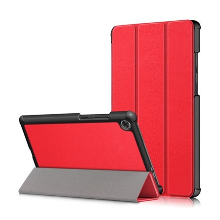 Gigapack Lenovo Tab M8 Gigapack Tok álló, bőr hatású FLIP, asztali tartó, PIROS
