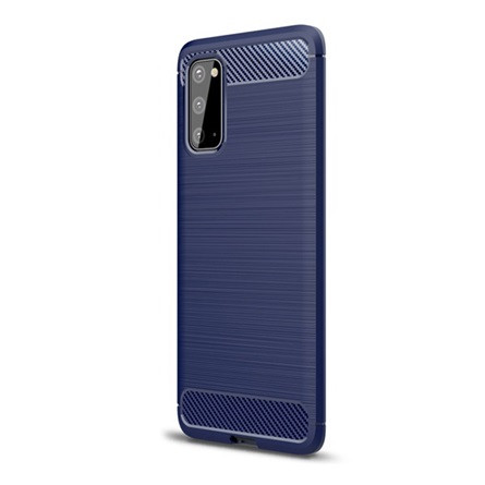 Gigapack Samsung S20 5G Gigapack Szilikon telefonvédő ütésállóság, karbon minta, SÖTÉTKÉK