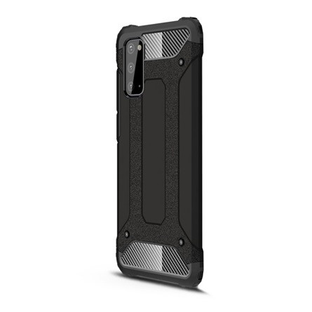 Gigapack Samsung S20 5G Gigapack Defender szilikon telefonvédő ütésállóság, fémhatás, FEKETE