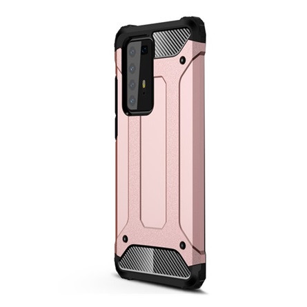 Gigapack Huawei P40 Pro 5G Gigapack Defender szilikon telefonvédő ütésállóság, fémhatás, ROZÉARANY
