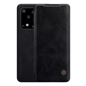   Nillkin Samsung S20 Ultra 5G NILLKIN QIN tok álló, bőr hatású FLIP, kártyazseb, FEKETE