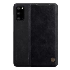   Nillkin Samsung S20 5G NILLKIN QIN tok álló, bőr hatású FLIP, kártyazseb, FEKETE