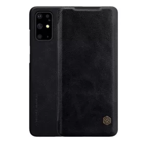   Nillkin Samsung S20 Plus 5G NILLKIN QIN tok álló, bőr hatású FLIP, kártyazseb, FEKETE