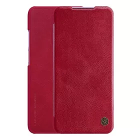   Nillkin Redmi K30 NILLKIN QIN tok álló, bőr hatású FLIP, kártyazseb, PIROS
