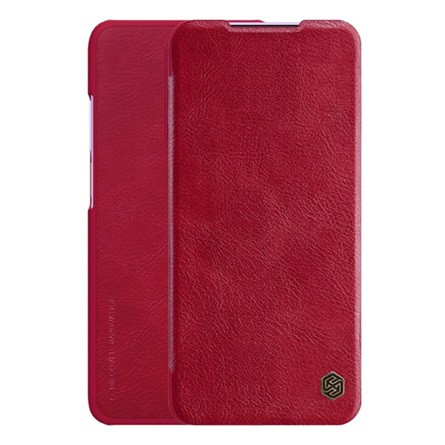 Nillkin Redmi K30 NILLKIN QIN tok álló, bőr hatású FLIP, kártyazseb, PIROS