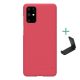 Nillkin Samsung S20 Plus 5G NILLKIN SUPER FROSTED műanyag telefonvédő gumírozott, érdes felület + asztali tartó, PIROS