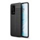Gigapack Huawei P40 Pro+ 5G Gigapack szilikon telefonvédő ütésállóság, varrás minta, FEKETE