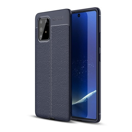 Gigapack Samsung S10 Lite Gigapack Szilikon telefonvédő ütésállóság, varrás minta, SÖTÉTKÉK