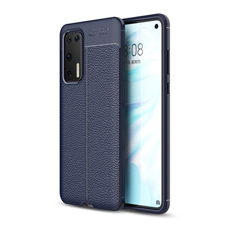 Gigapack Huawei P40 Gigapack szilikon telefonvédő ütésállóság, varrás minta, SÖTÉTKÉK