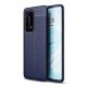 Gigapack Huawei P40 Pro+ 5G Gigapack szilikon telefonvédő ütésállóság, varrás minta, SÖTÉTKÉK