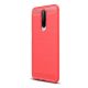 Gigapack Redmi K30 Gigapack Szilikon telefonvédő ütésállóság, karbon minta, PIROS