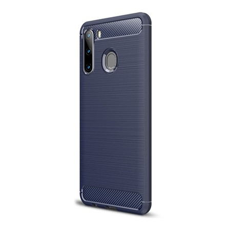 Gigapack Samsung A21 Gigapack szilikon telefonvédő ütésállóság, karbon minta, SÖTÉTKÉK