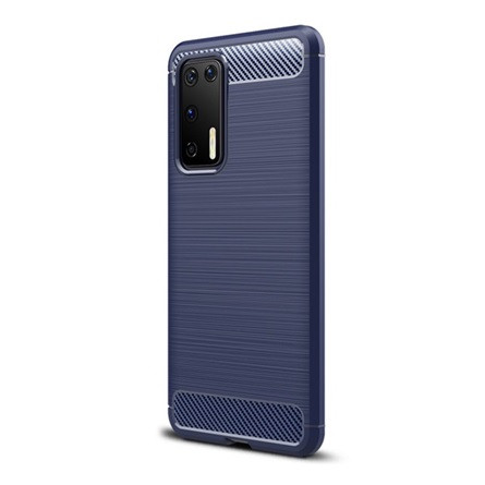 Gigapack Huawei P40 Gigapack szilikon telefonvédő ütésállóság, karbon minta, SÖTÉTKÉK