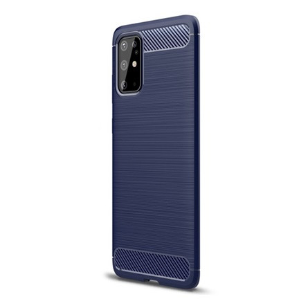 Gigapack Samsung S20 Plus 5G Gigapack Szilikon telefonvédő ütésállóság, karbon minta, SÖTÉTKÉK