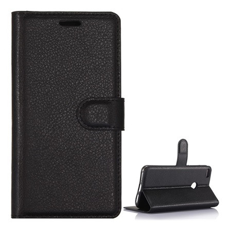 Gigapack Huawei P8 Lite Gigapack Tok álló, bőr hatású FLIP, prémium, FEKETE
