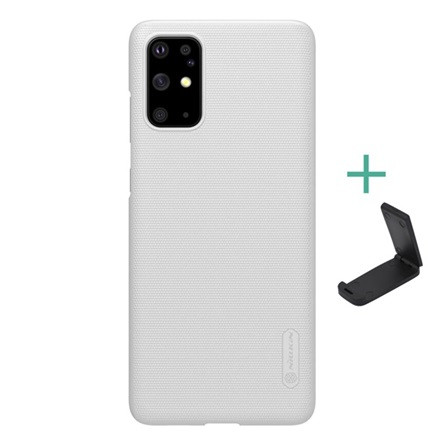 Nillkin Samsung S20 5G NILLKIN SUPER FROSTED műanyag telefonvédő gumírozott, érdes felület + asztali tartó, FEHÉR