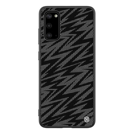 Nillkin Samsung S20 5G NILLKIN TWINKLE szilikon telefonvédő ütésállóság, csillogó, FEKETE