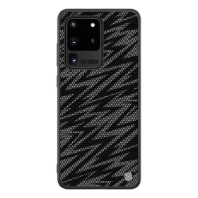   Nillkin Samsung S20 Ultra 5G NILLKIN TWINKLE szilikon telefonvédő ütésállóság, csillogó, FEKETE