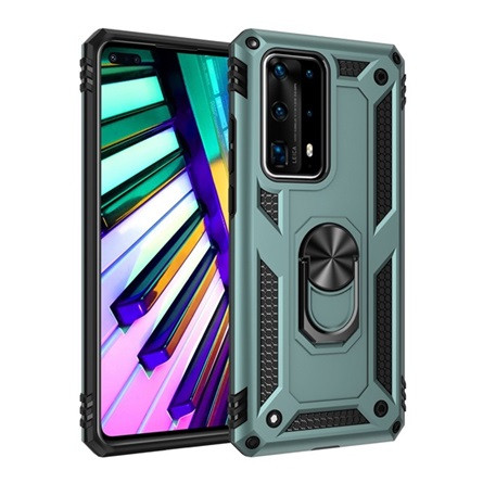Gigapack Huawei P40 Gigapack Defender szilikon telefonvédő ütésállóság, mágneses, SÖTÉTZÖLD