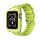 Gigapack Apple Watch Series 3 38mm Gigapack Pótszíj egyedi méret, ütésálló keret, VILÁGOSZÖLD
