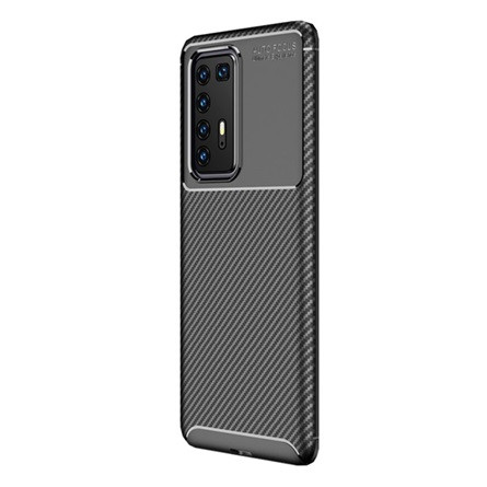 Gigapack Huawei P40 Pro 5G Gigapack szilikon telefonvédő ütésállóság, karbon minta, FEKETE
