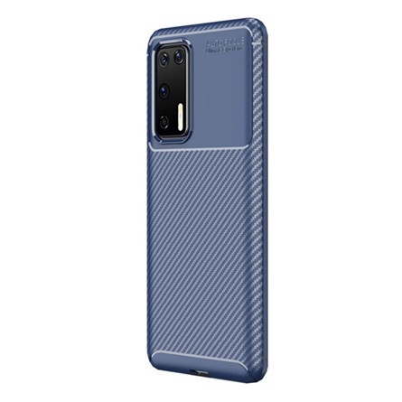Gigapack Huawei P40 Gigapack szilikon telefonvédő ütésállóság, karbon minta, SÖTÉTKÉK