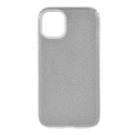 Gigapack iPhone 11 Pro Gigapack szilikon telefonvédő műanyag belső, csillogó hátlap, EZÜST