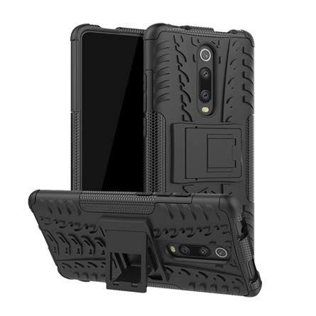 Gigapack Redmi K30 Gigapack Defender szilikon telefonvédő ütésállóság, autógumi, FEKETE