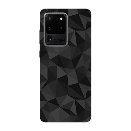 Gigapack Samsung S20 Ultra 5G Gigapack Szilikon telefonvédő 3D, gyémánt minta, FEKETE