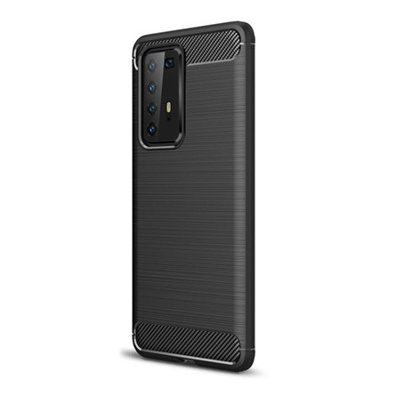 Gigapack Huawei P40 Pro 5G Gigapack szilikon telefonvédő ütésállóság, karbon minta, FEKETE