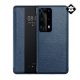 Gigapack Huawei P40 Gigapack tok álló, valódi bőr aktív FLIP, Smart View Cover, SÖTÉTKÉK
