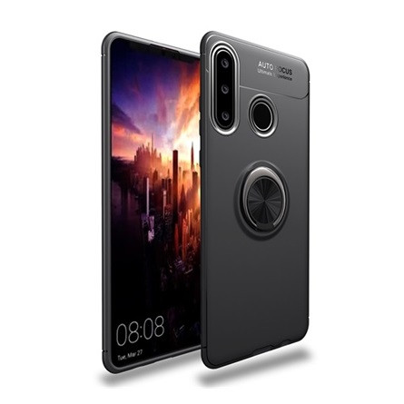 Gigapack Huawei P40 Lite E Gigapack Szilikon telefonvédő asztali tartó, mágneses, FEKETE