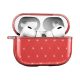 Gigapack szilikon tok ultravékony, strasszkő, PIROS Apple AirPods Pro
