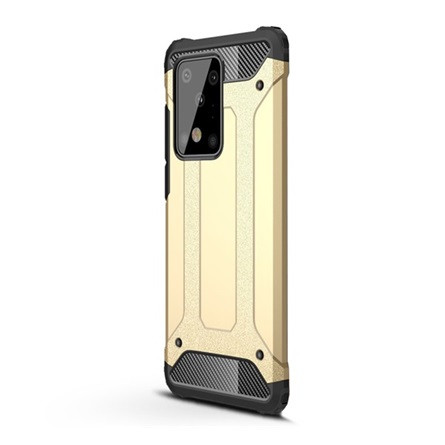 Gigapack Samsung S20 Ultra 5G Gigapack Defender szilikon telefonvédő ütésállóság, fémhatás, ARANY