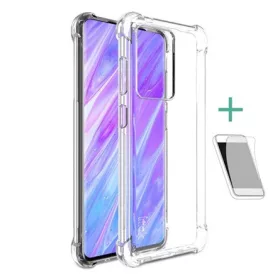   Imak Samsung S20 Ultra IMAK szilikon telefonvédő ütésállóság, légpárnás sarok + képernyővédő fólia, ÁTLÁTSZÓ