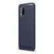 Gigapack Xiaomi Mi 10 Lite 5G Gigapack szilikon telefonvédő ütésállóság, karbon minta, SÖTÉTKÉK